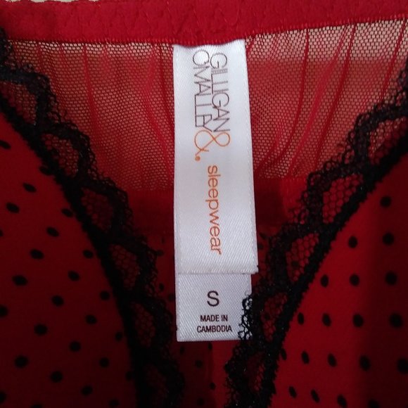 New with tags. Red and black dot lingerie. - Picture 2 of 4